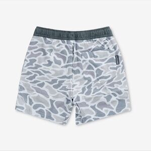 Burlebo Youth White Camo Athletic Shorts